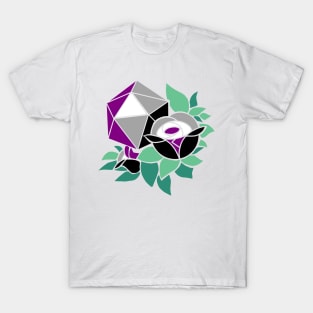 Pretty Poly Rose Asexual Pride T-Shirt